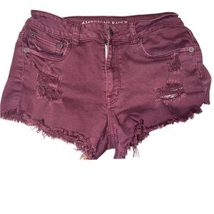 Distressed American eagle shorts
